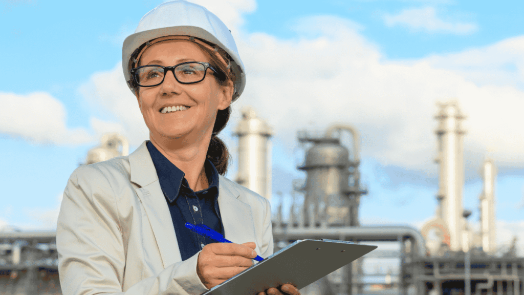 Engineer at an industrial facility representing engineering careers at Hatch in Canada